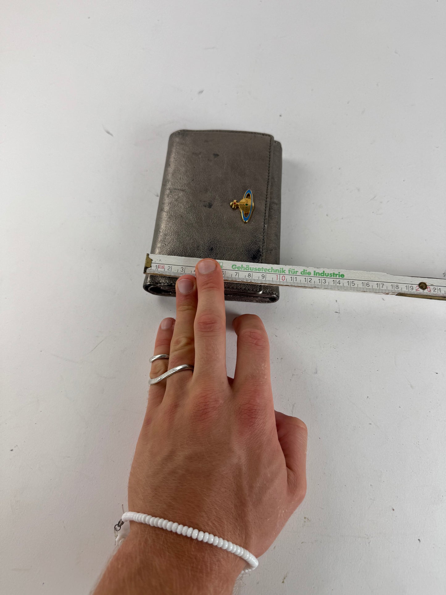 Vintage Vivienne Westwood Leather Wallet Silver