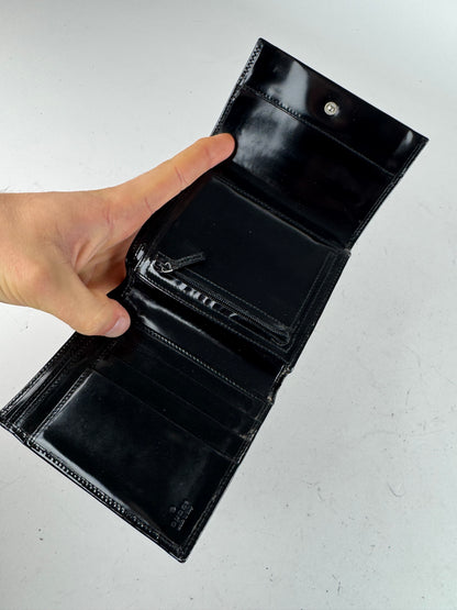 Vintage Gucci Patent Leather Wallet Black