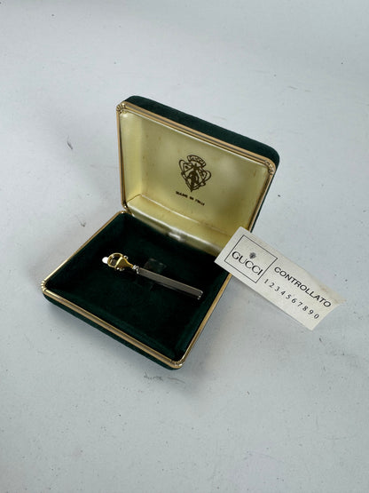 Vintage Gucci Horsebit Tie/Money Clamp Silver Gold