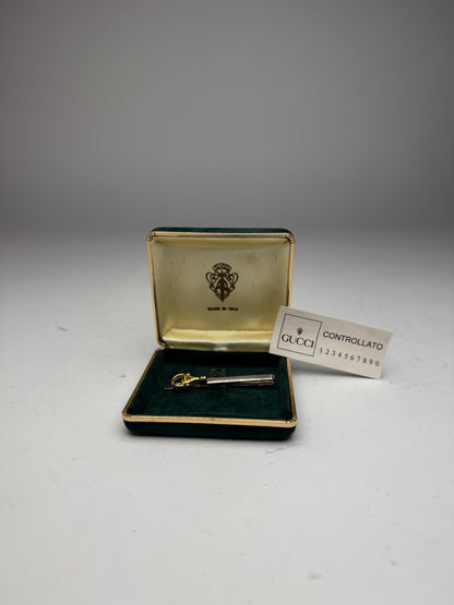Vintage Gucci Horsebit Tie/Money Clamp Silver Gold