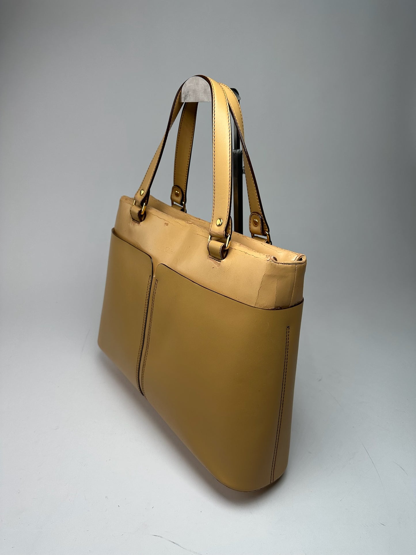 Vintage Chloe Leather bag beige brown