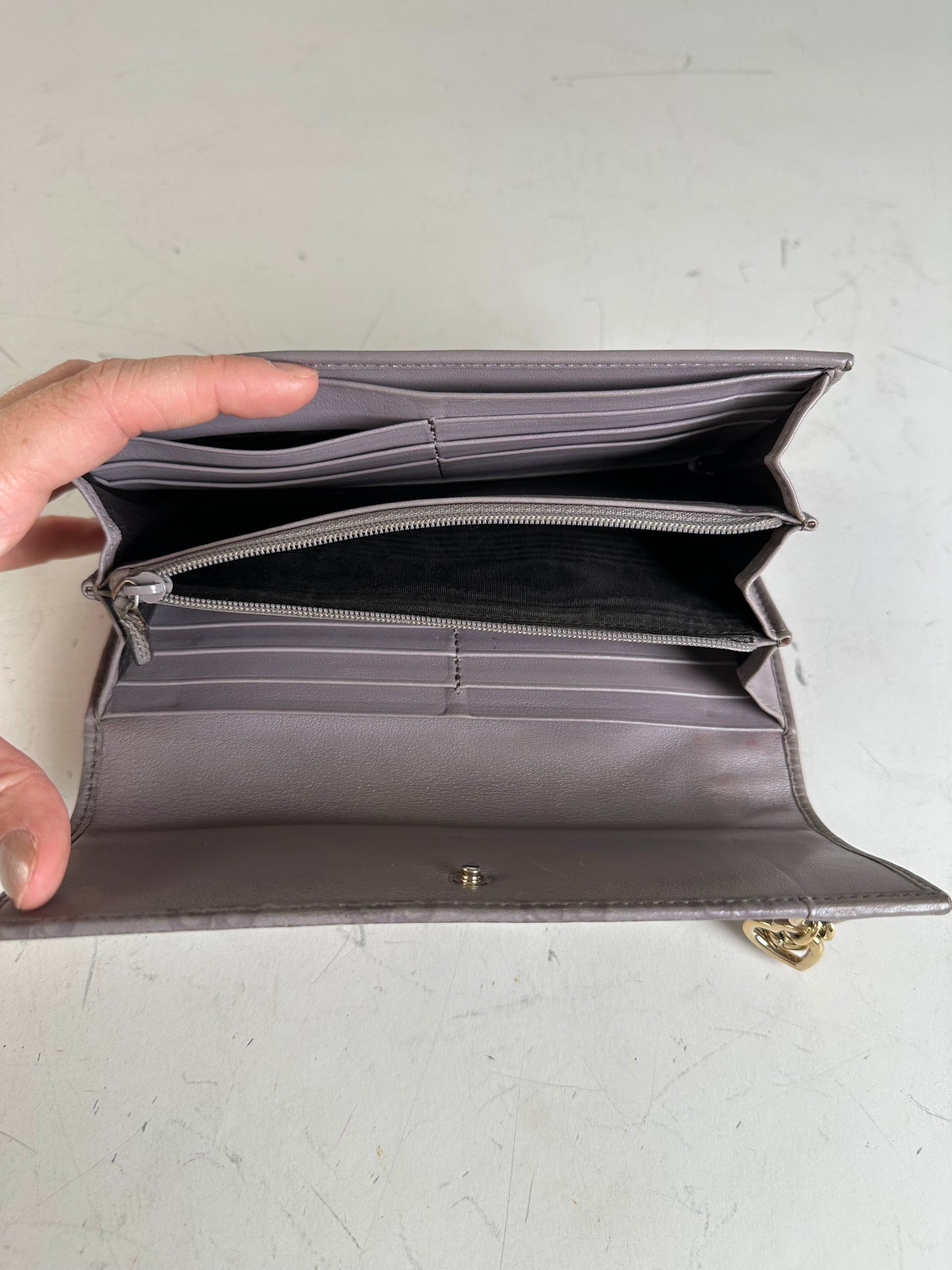 Vintage Gucci GG Monogram Coated Canvas Wallet Light Purple