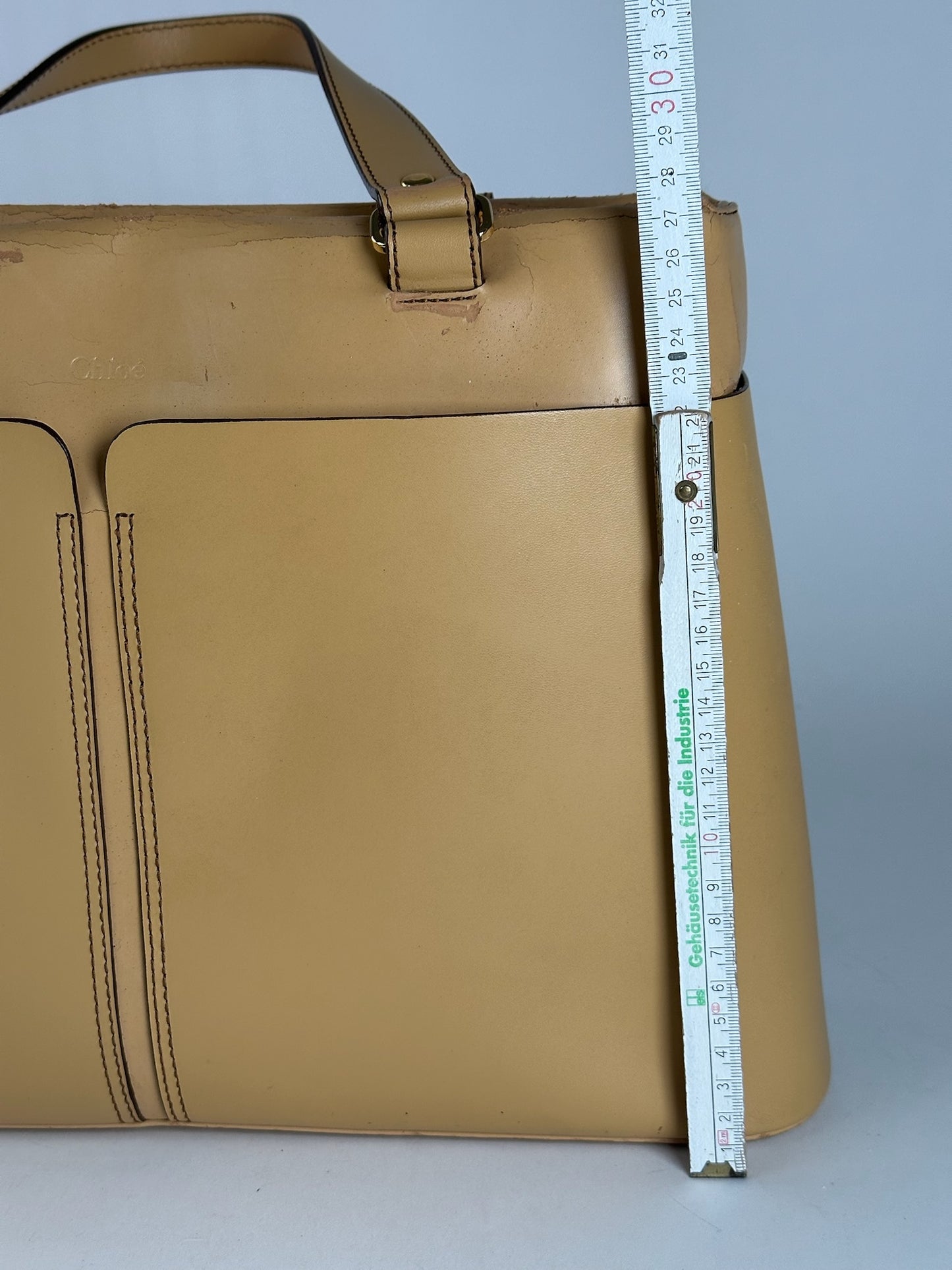 Vintage Chloe Leather bag beige brown