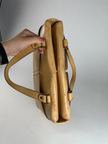 Vintage Chloe Leather bag beige brown