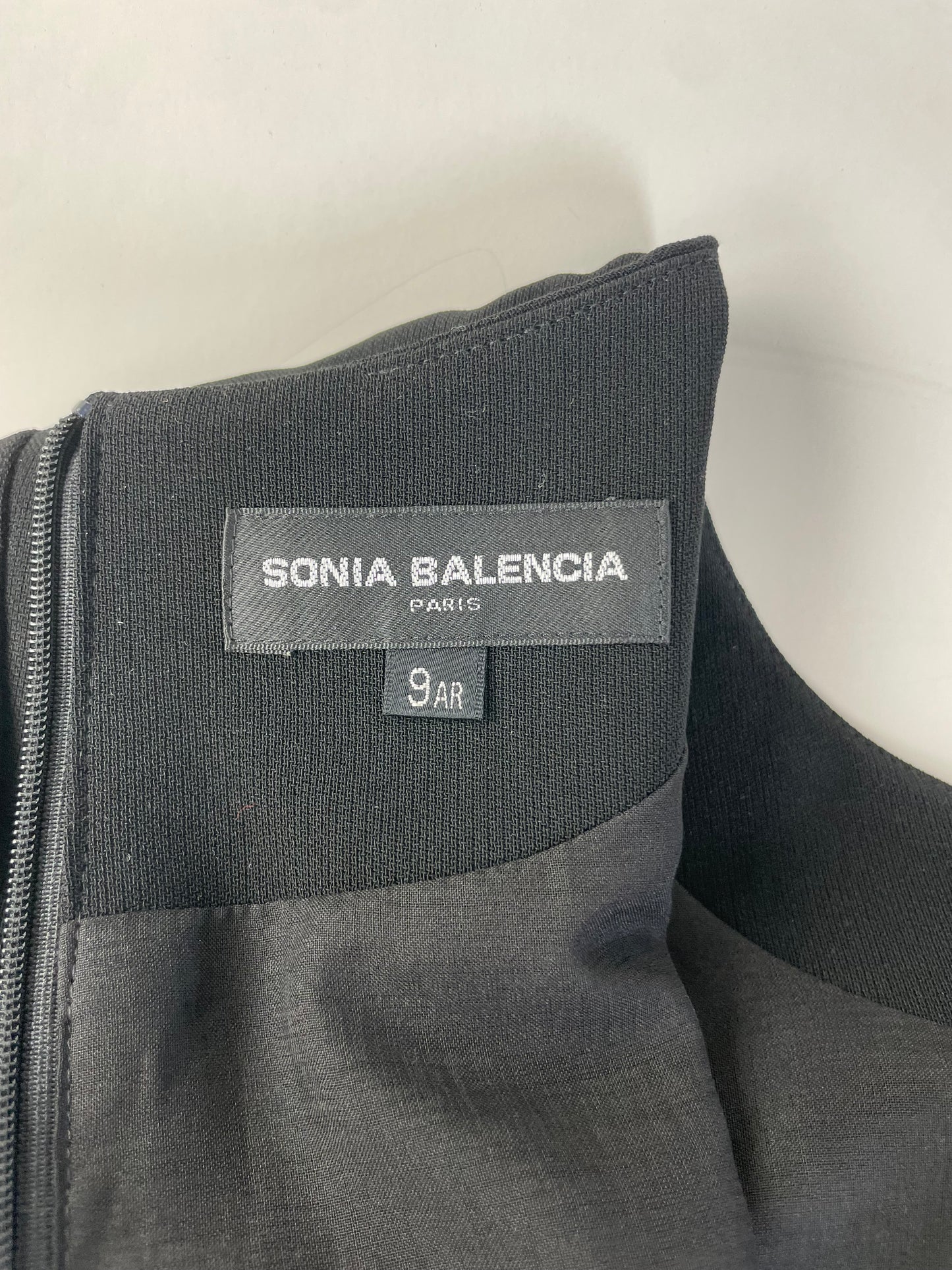 Vintage Balenciaga Black Midi Dress France M