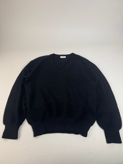 Vintage Balenciaga V-Neck Sweater Black L