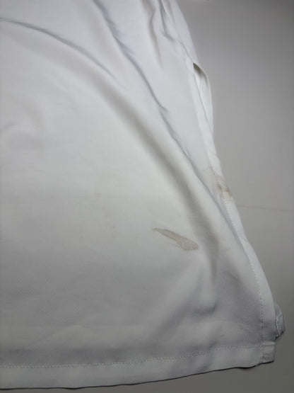 Vintage Kansai Men's Silk Floral Shirt White Yellow Green XL