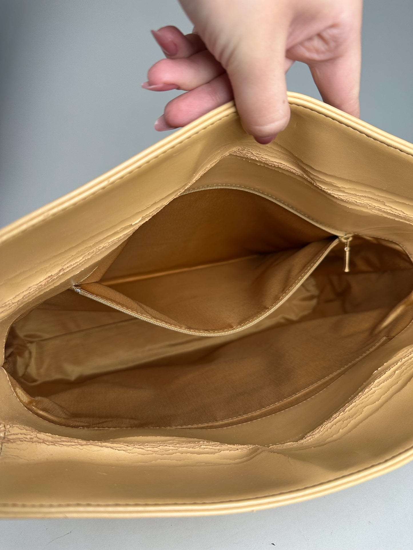 Vintage Chloe Leather bag beige brown