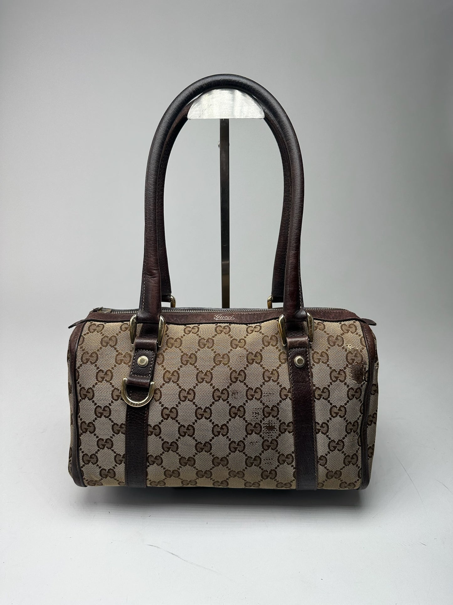 Vintage Gucci monogram bag beige brown