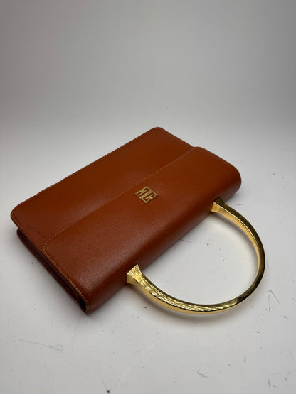 Sac vintage Givenchy 4G en cuir marron