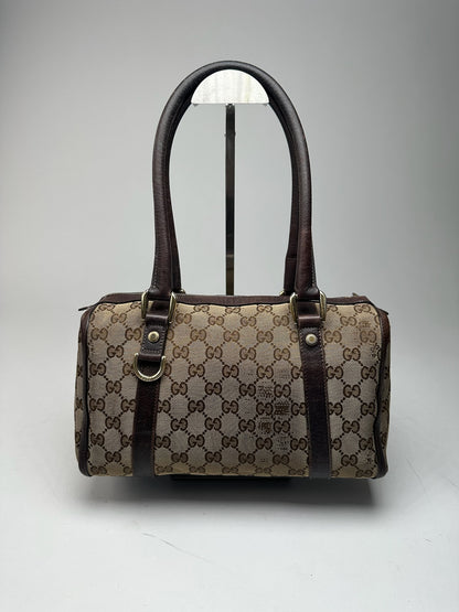 Vintage Gucci monogram bag beige brown