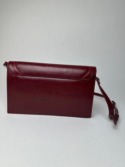Vintage Cartier Must de Cartier Shoulder Bag Leather Bordeaux