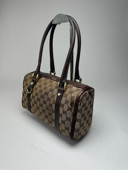 Vintage Gucci monogram bag beige brown