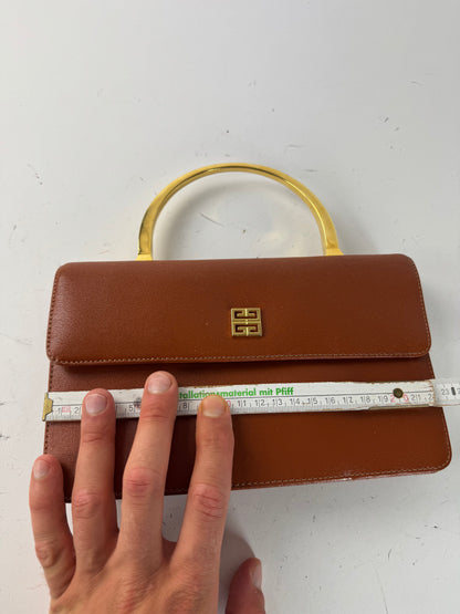 Sac vintage Givenchy 4G en cuir marron