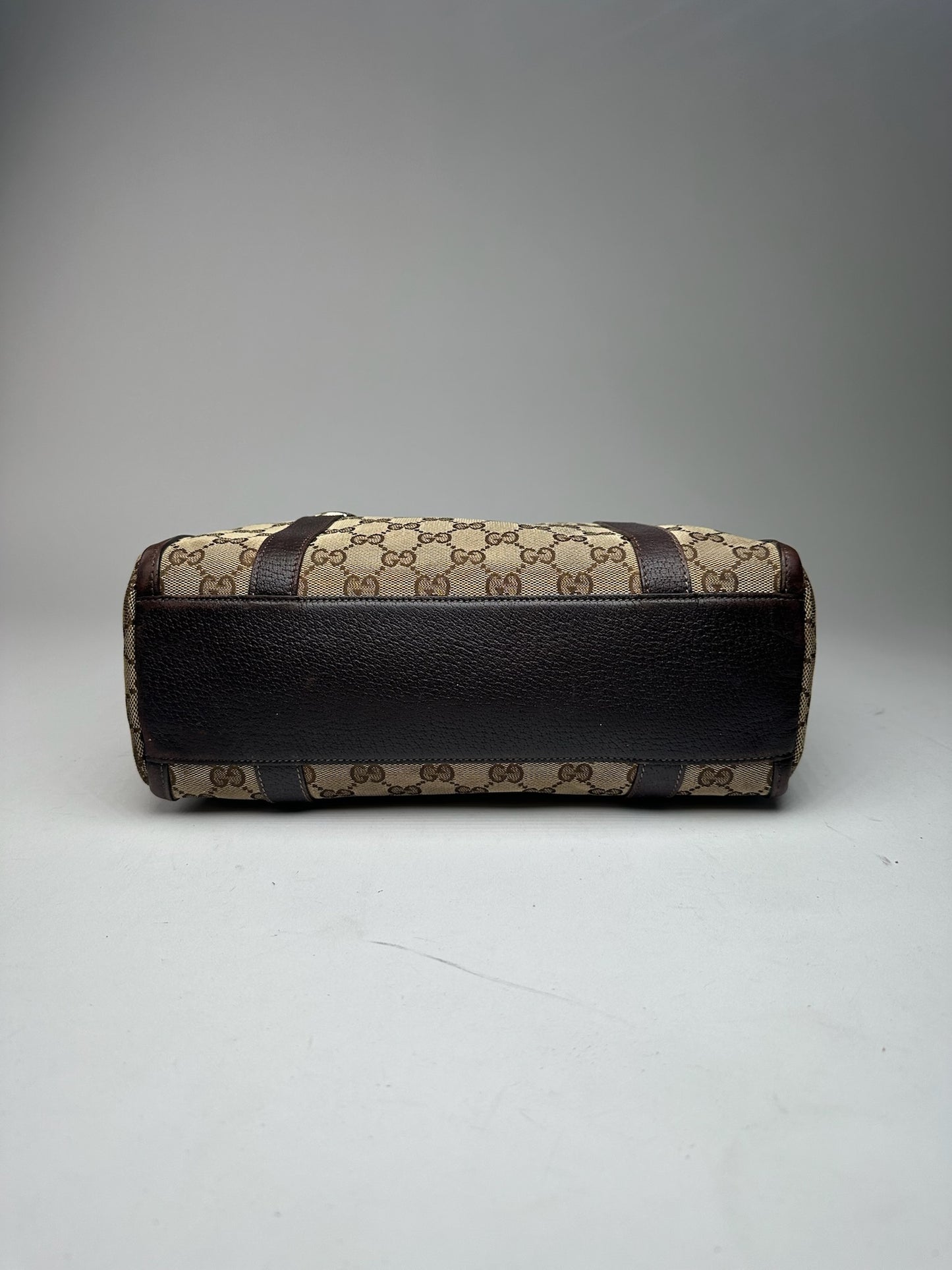 Vintage Gucci monogram bag beige brown