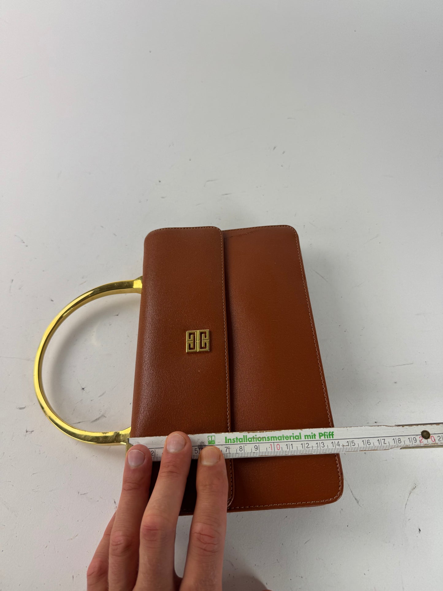 Sac vintage Givenchy 4G en cuir marron