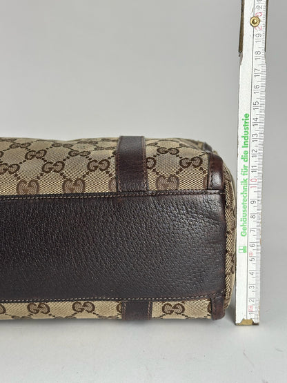 Vintage Gucci monogram bag beige brown