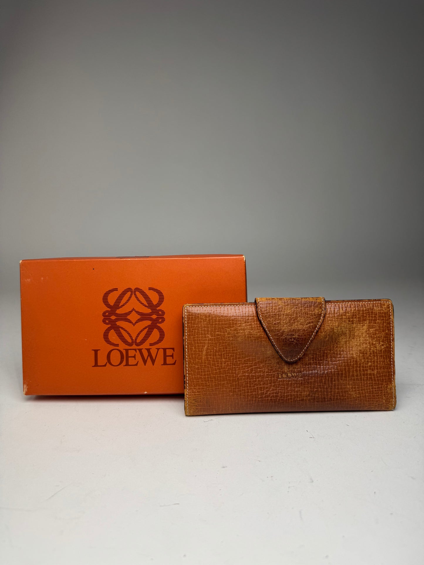 Vintage Loewe Madrid Leather Wallet Brown
