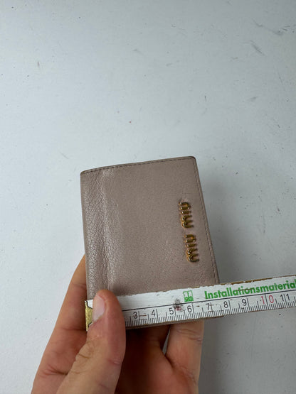 Vintage Miu Miu Leather Card Holder Pink