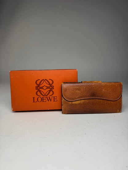 Vintage Loewe Madrid Leather Wallet Brown
