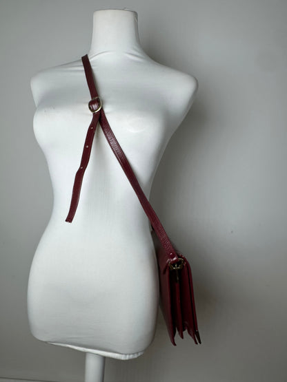 Vintage Cartier Must de Cartier Shoulder Bag Leather Bordeaux