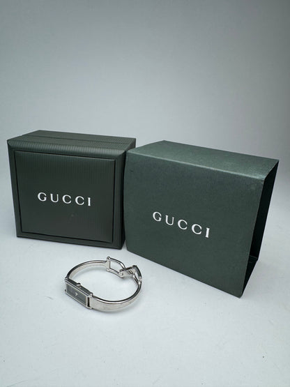 Montre Gucci vintage en acier avec mors argenté