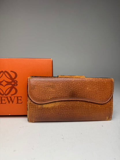 Vintage Loewe Madrid Leather Wallet Brown