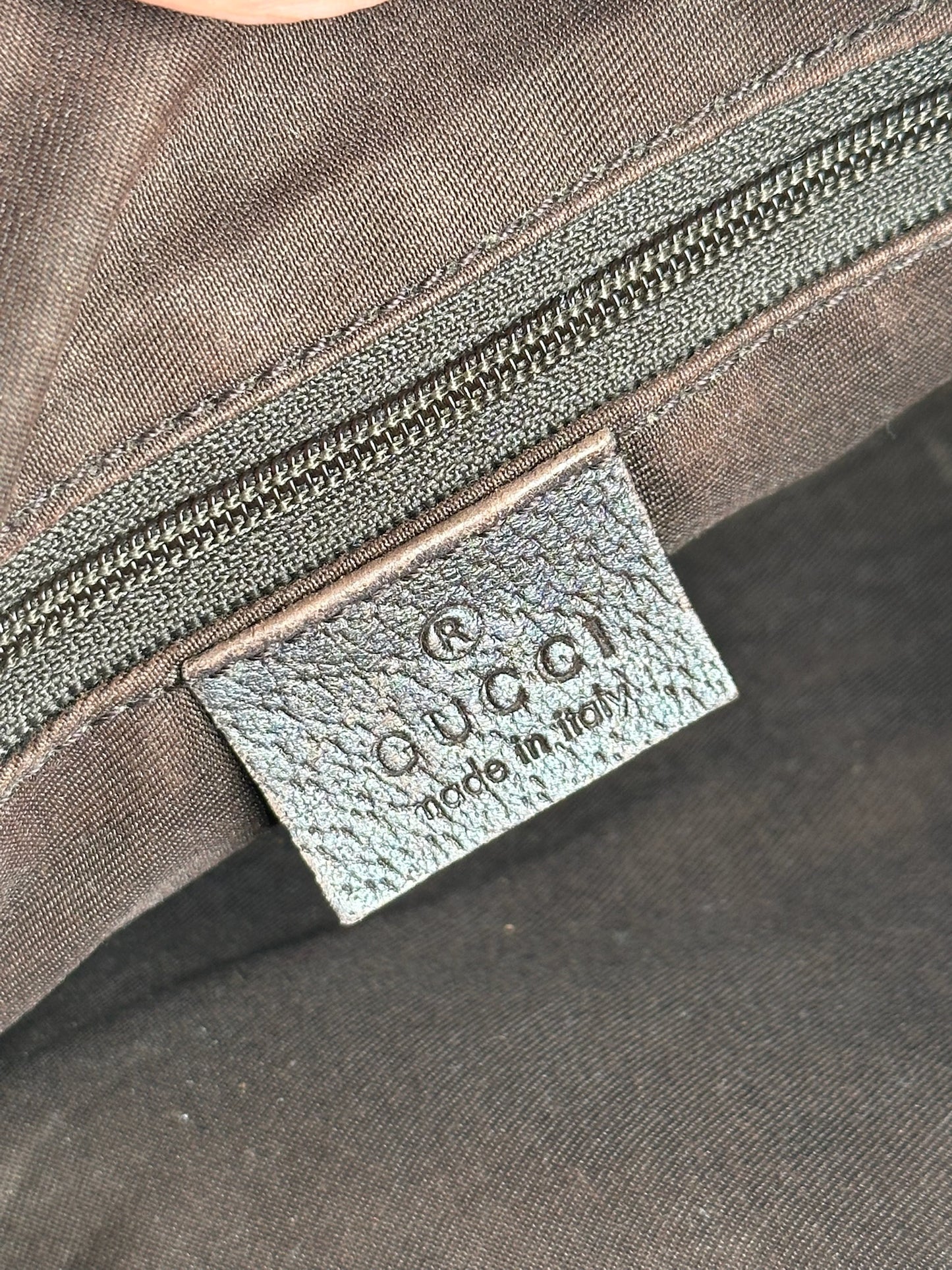 Vintage Gucci monogram bag beige brown