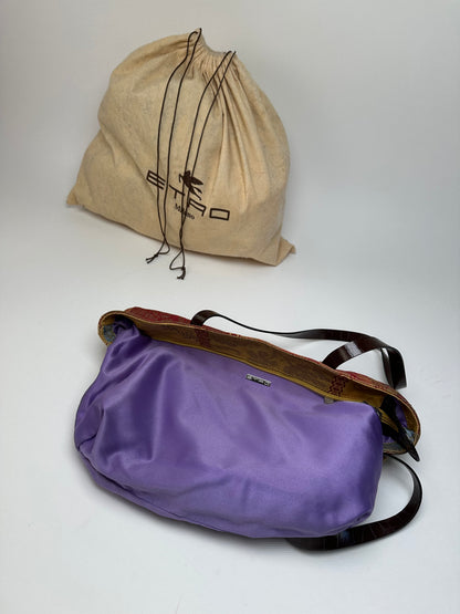 Vintage ETRO Jacquard Tote Bag Multicolour