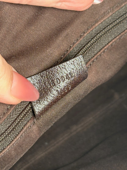 Vintage Gucci monogram bag beige brown