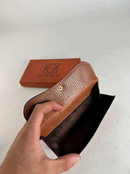 Vintage Loewe Madrid Leather Wallet Brown