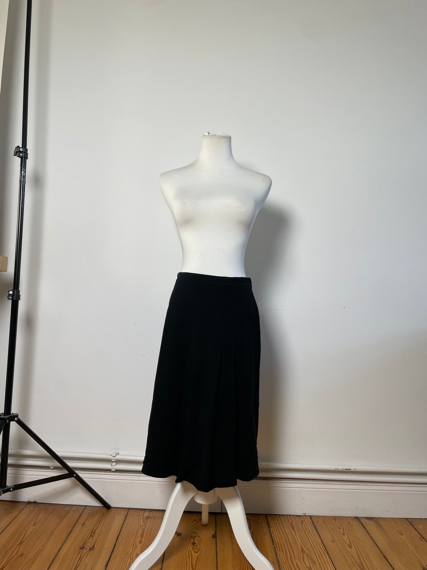 Vintage Gucci Viscose Blend Skirt Black
