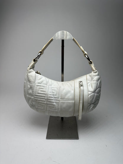 Vintage Givenchy Cotton Leather bag white