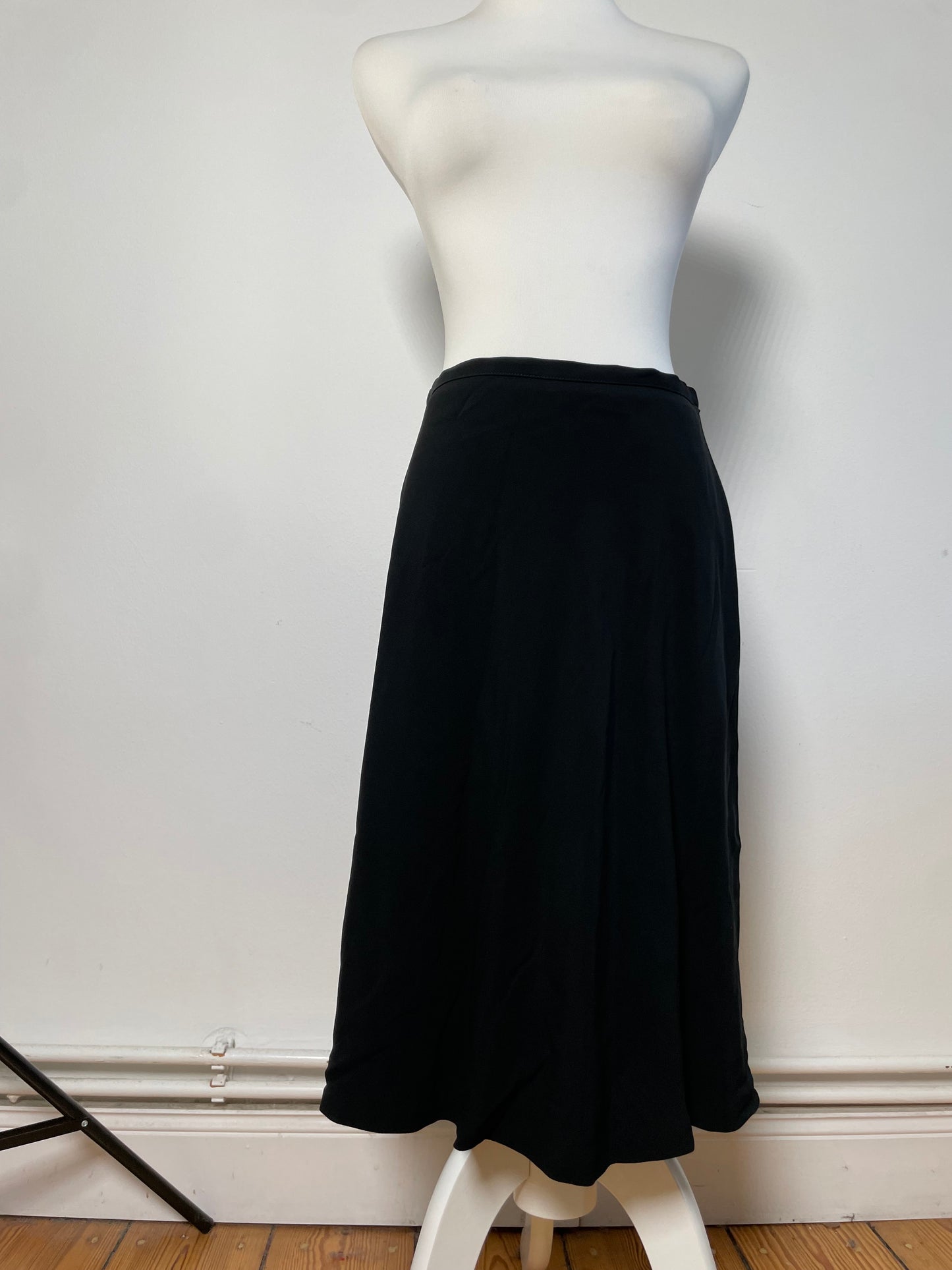 Vintage Gucci Viscose Blend Skirt Black