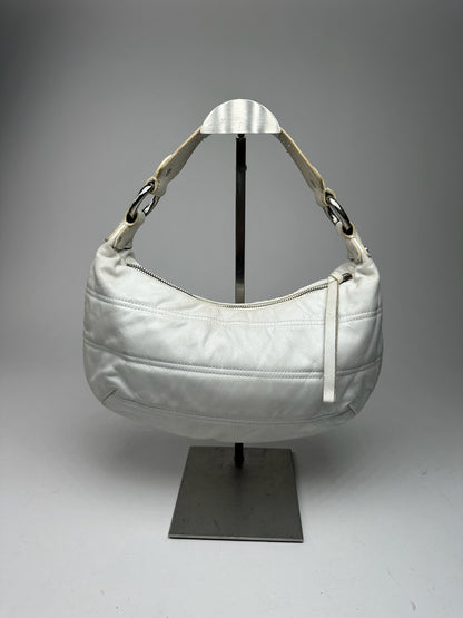Vintage Givenchy Cotton Leather bag white