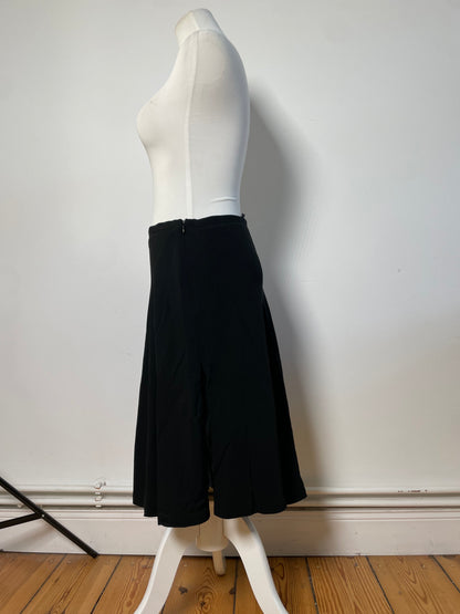 Vintage Gucci Viscose Blend Skirt Black