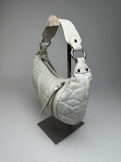 Vintage Givenchy Cotton Leather bag white