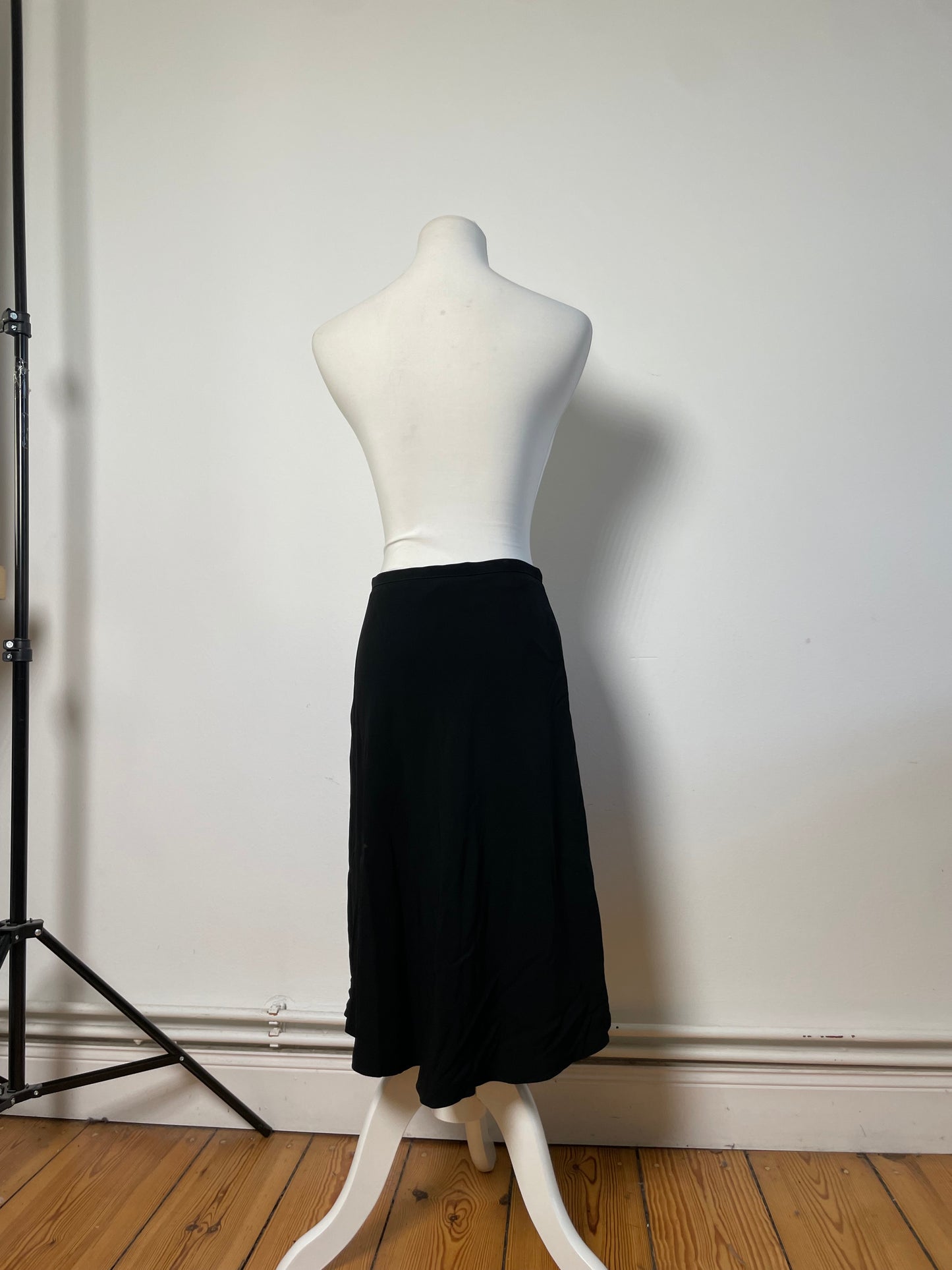 Vintage Gucci Viscose Blend Skirt Black
