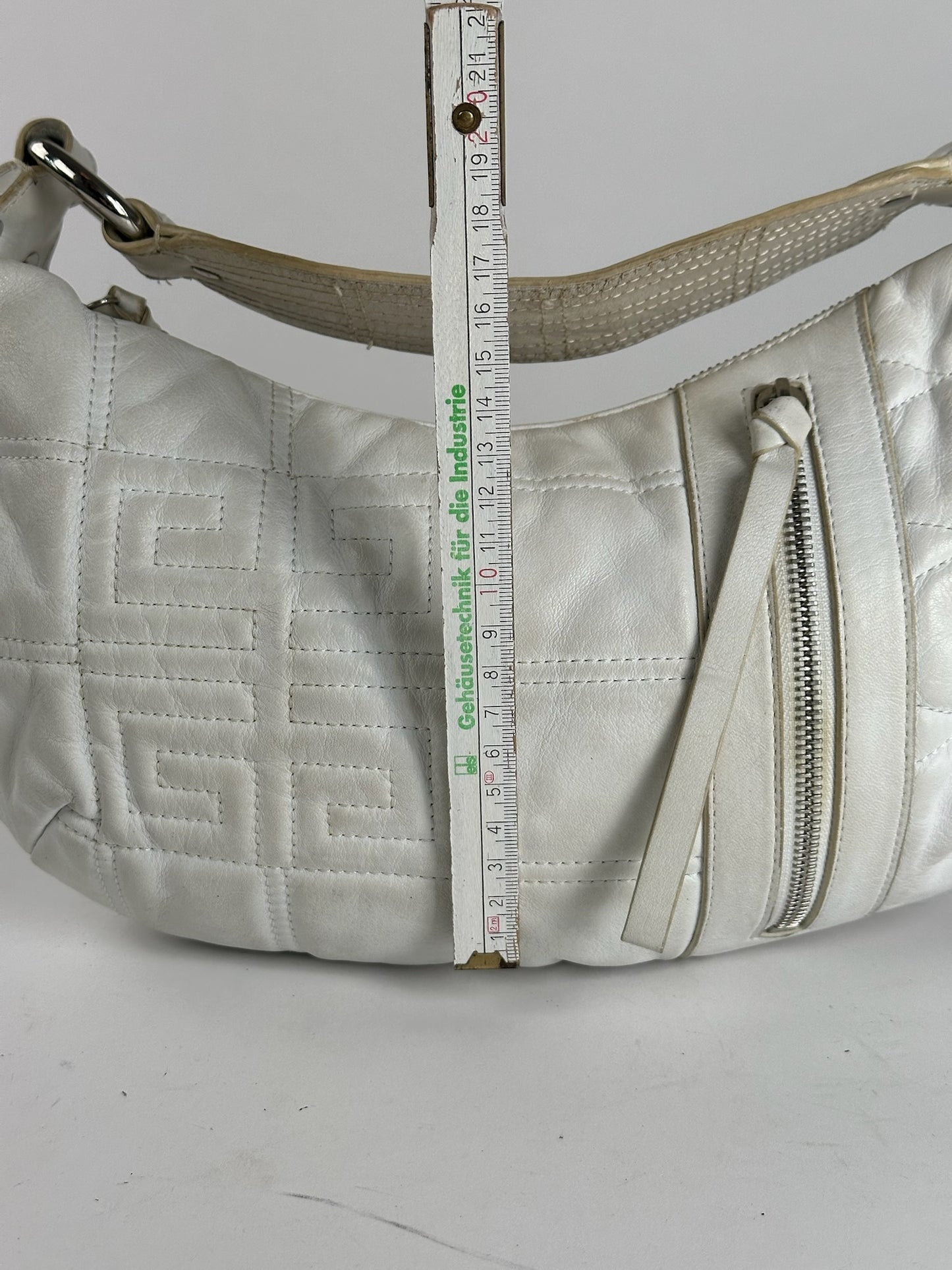 Vintage Givenchy Cotton Leather bag white