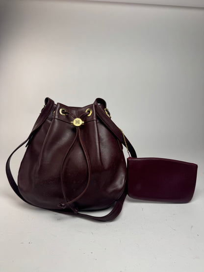 Sac seau vintage en cuir Givenchy violet