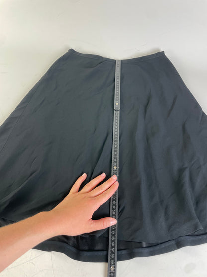 Vintage Gucci Viscose Blend Skirt Black