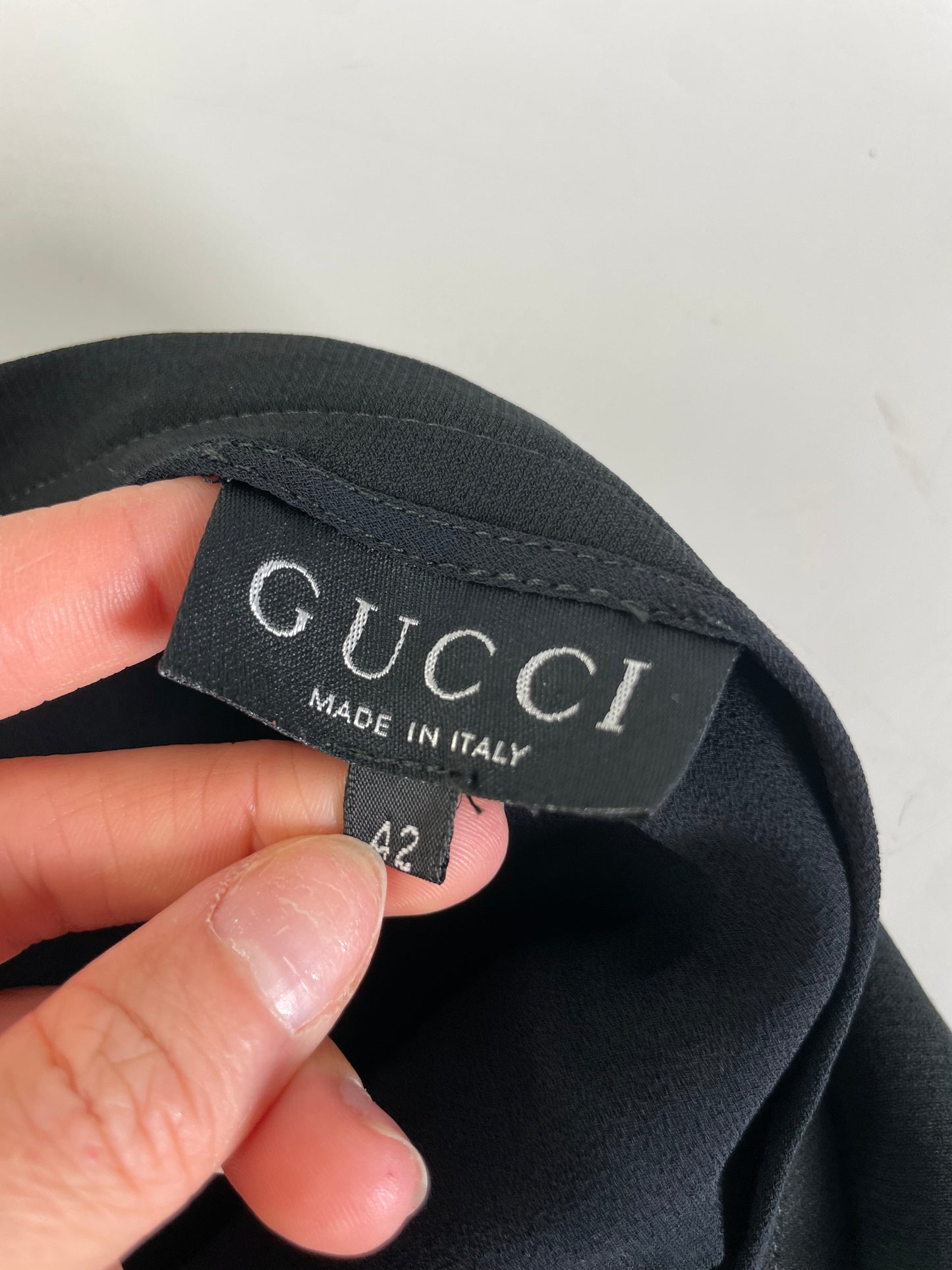 Vintage Gucci Viscose Blend Skirt Black