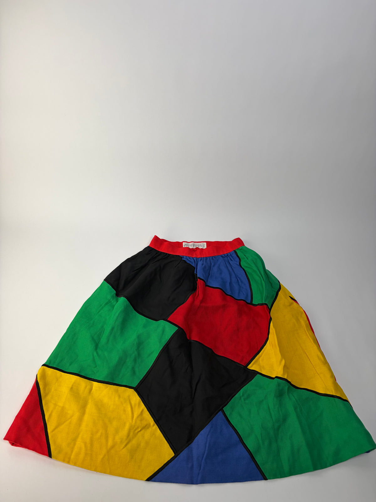 Vintage Givenchy Nouvelle Boutique Pleated Skirt c. Late 1980s Multicolor 10