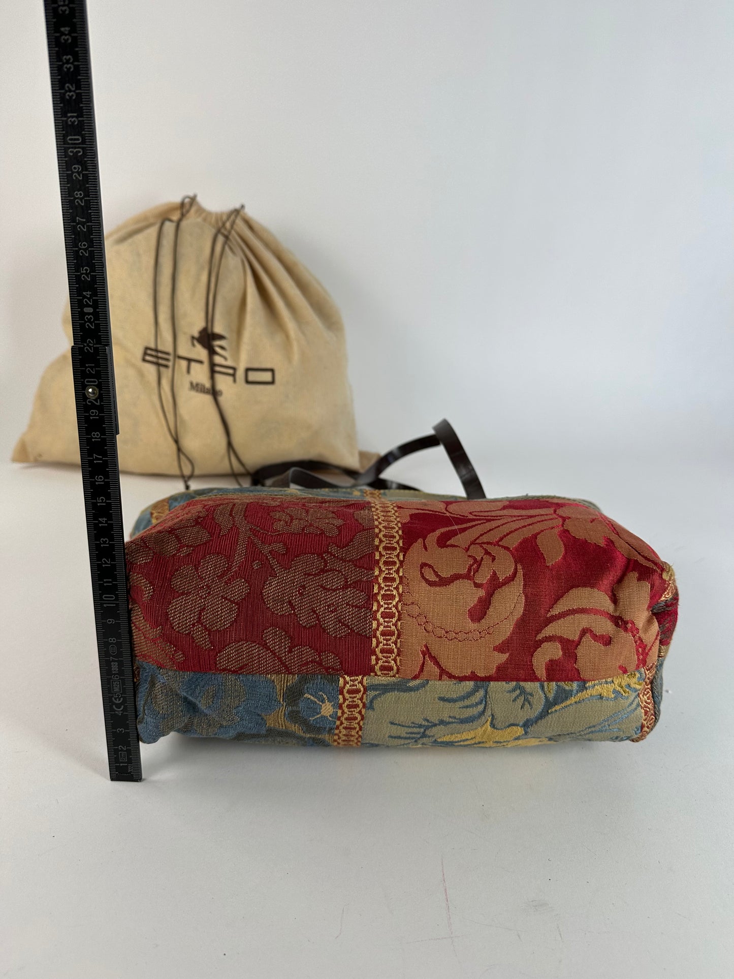 Vintage ETRO Jacquard Tote Bag Multicolour