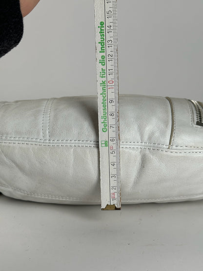 Vintage Givenchy Cotton Leather bag white