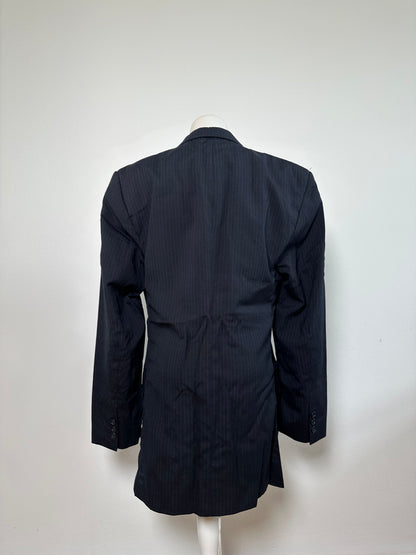 Vintage Dior Men's Wool Blazer Navy Silk Lined S-M