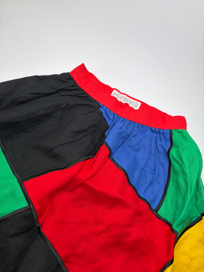 Vintage Givenchy Nouvelle Boutique Pleated Skirt c. Late 1980s Multicolor 10
