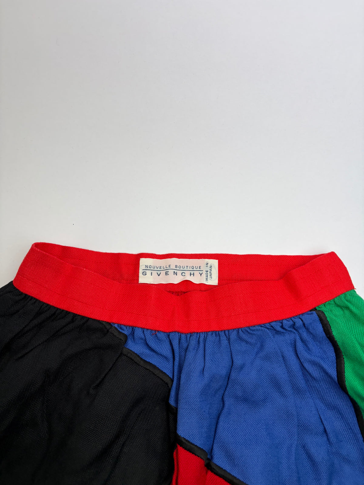Vintage Givenchy Nouvelle Boutique Pleated Skirt c. Late 1980s Multicolor 10