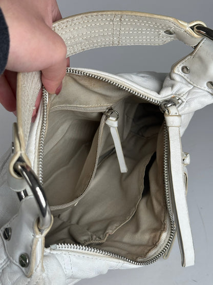 Vintage Givenchy Cotton Leather bag white