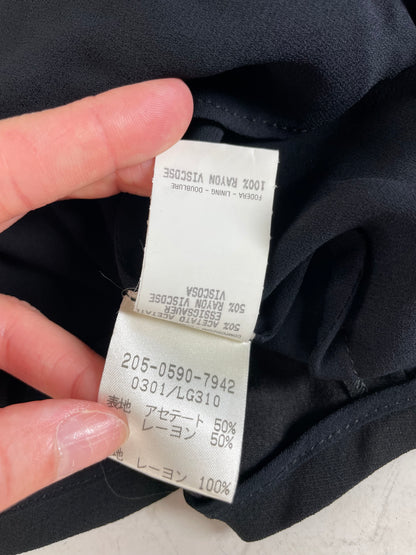 Vintage Gucci Viscose Blend Skirt Black